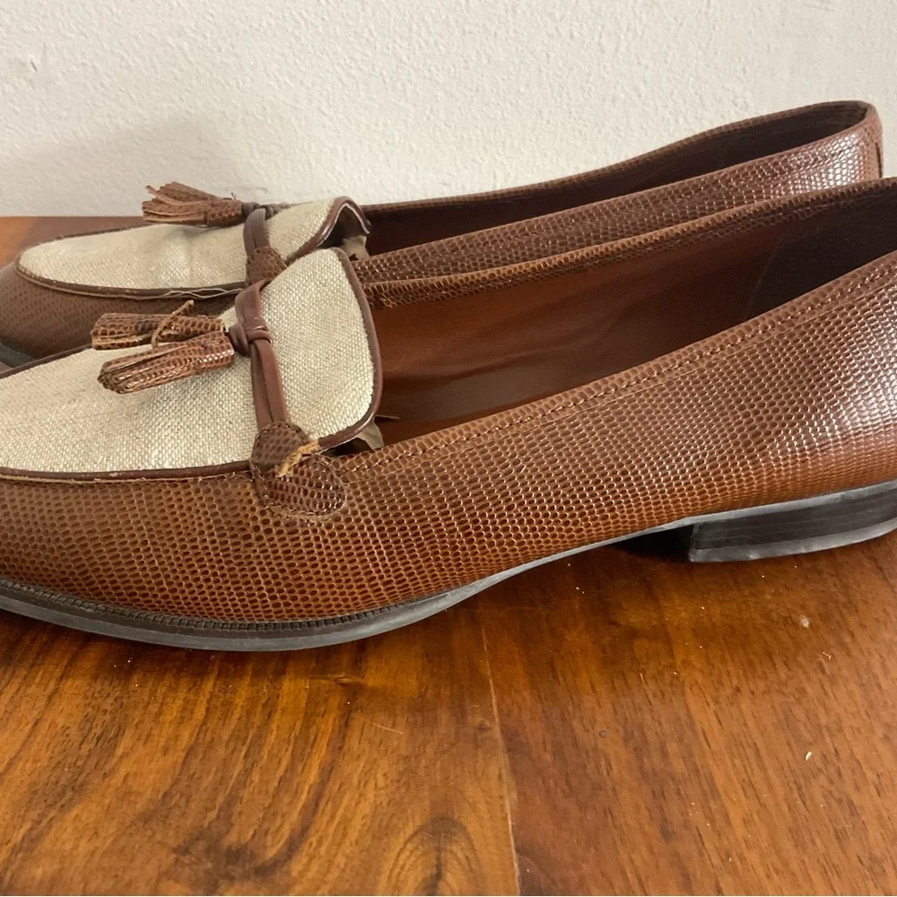 Etienne Aigner Ally Tassel Loafers Women Size 10 Vintage, 90’s, Preppy, Academia - Picture 2 of 4